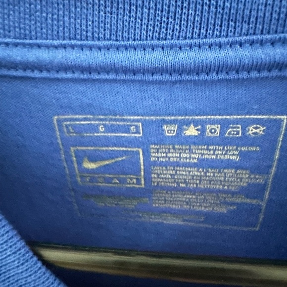 Nike Blue Team T-Shirt - Picture 3 of 7